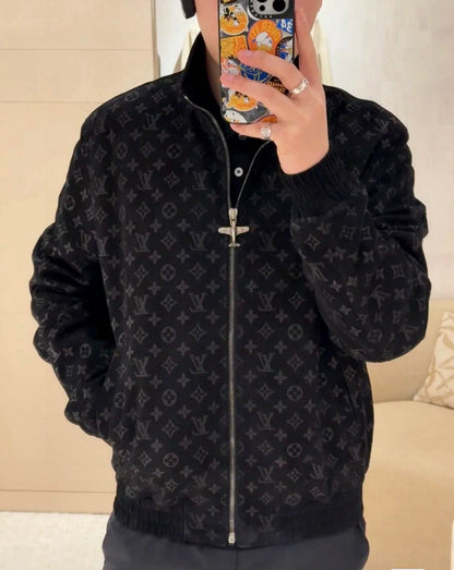250722 New high-quality suede fleece steel embossed casual jacket