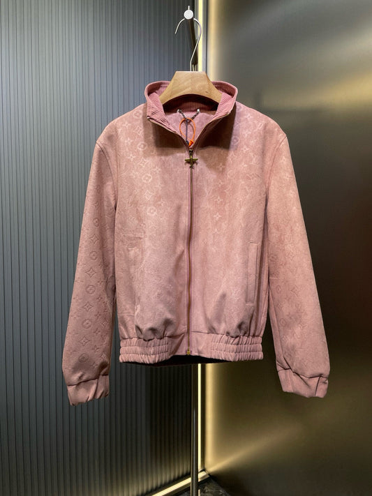 250722 New high-quality suede fleece steel embossed casual jacket