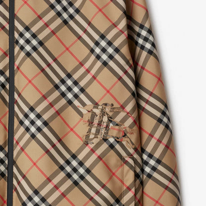 250722 A new top-of-the-line double-sided checkered long-sleeved hooded jacket
