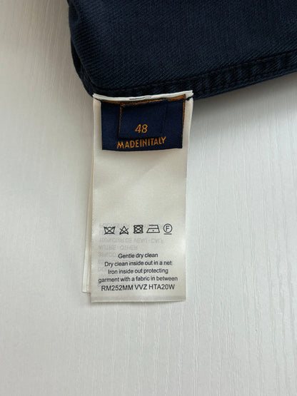 250722 A new high-quality pocket embroidered jacquard denim jacket