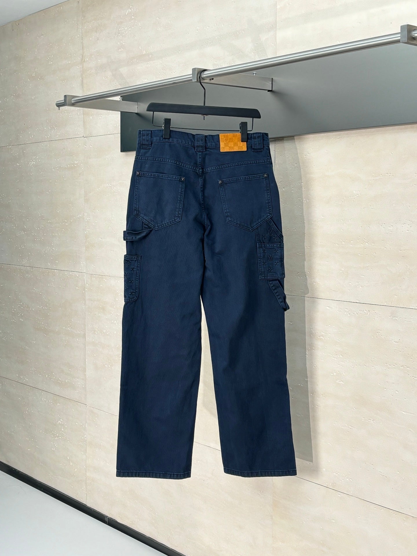 250722 New high-quality dyed denim logging pants