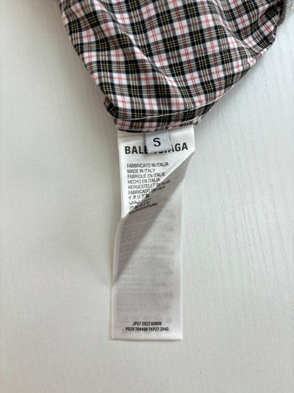 250722 New top-quality patchwork checkered hooded jacket