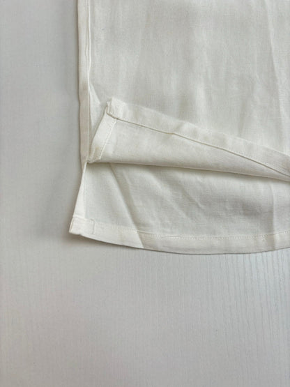 250722 New high-quality cotton and linen embroidered short-sleeved shirts