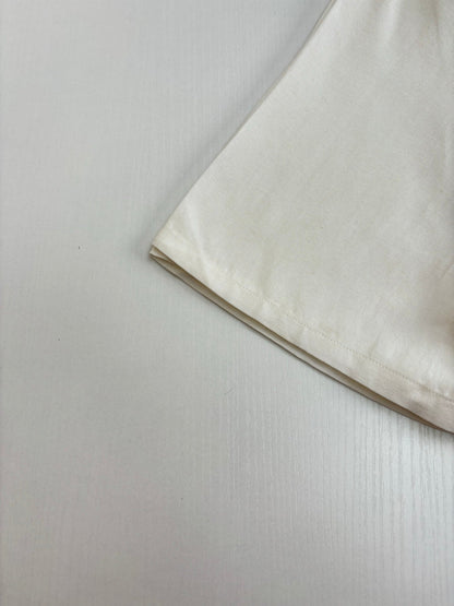 250722 New high-quality cotton and linen embroidered short-sleeved shirts