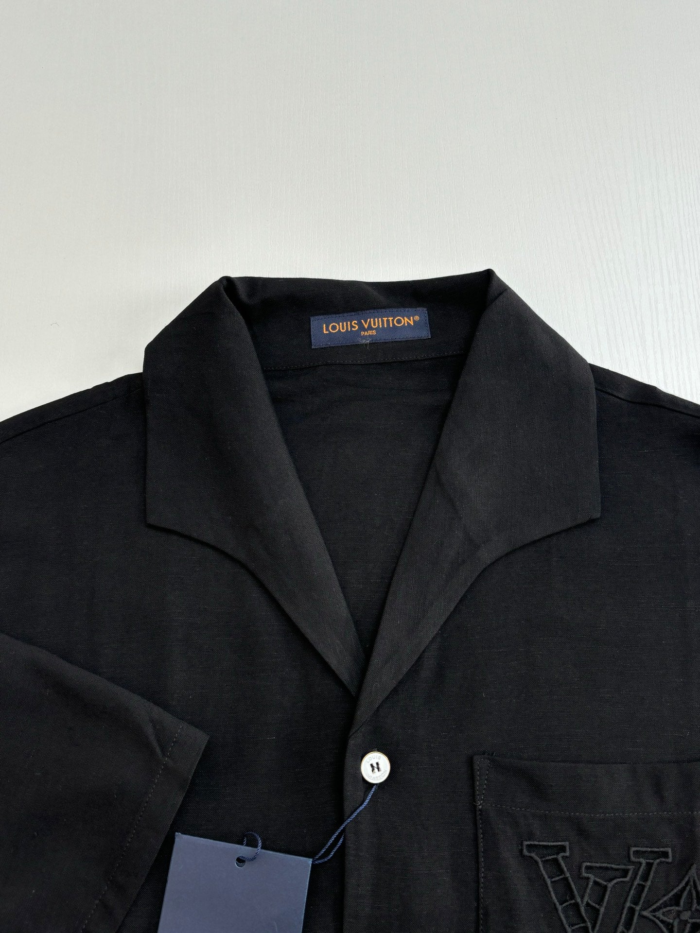 250722 New high-quality cotton and linen embroidered short-sleeved shirts