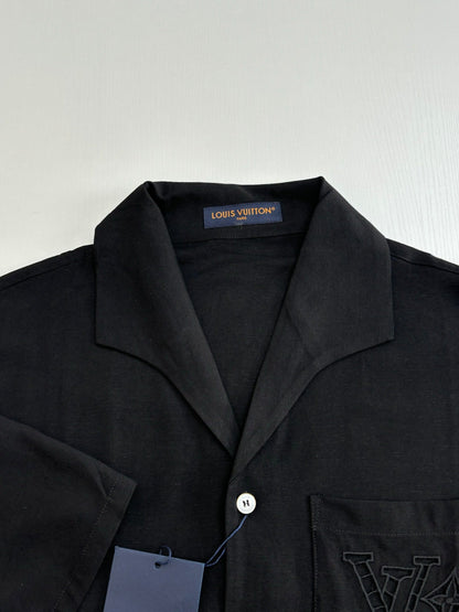 250722 New high-quality cotton and linen embroidered short-sleeved shirts