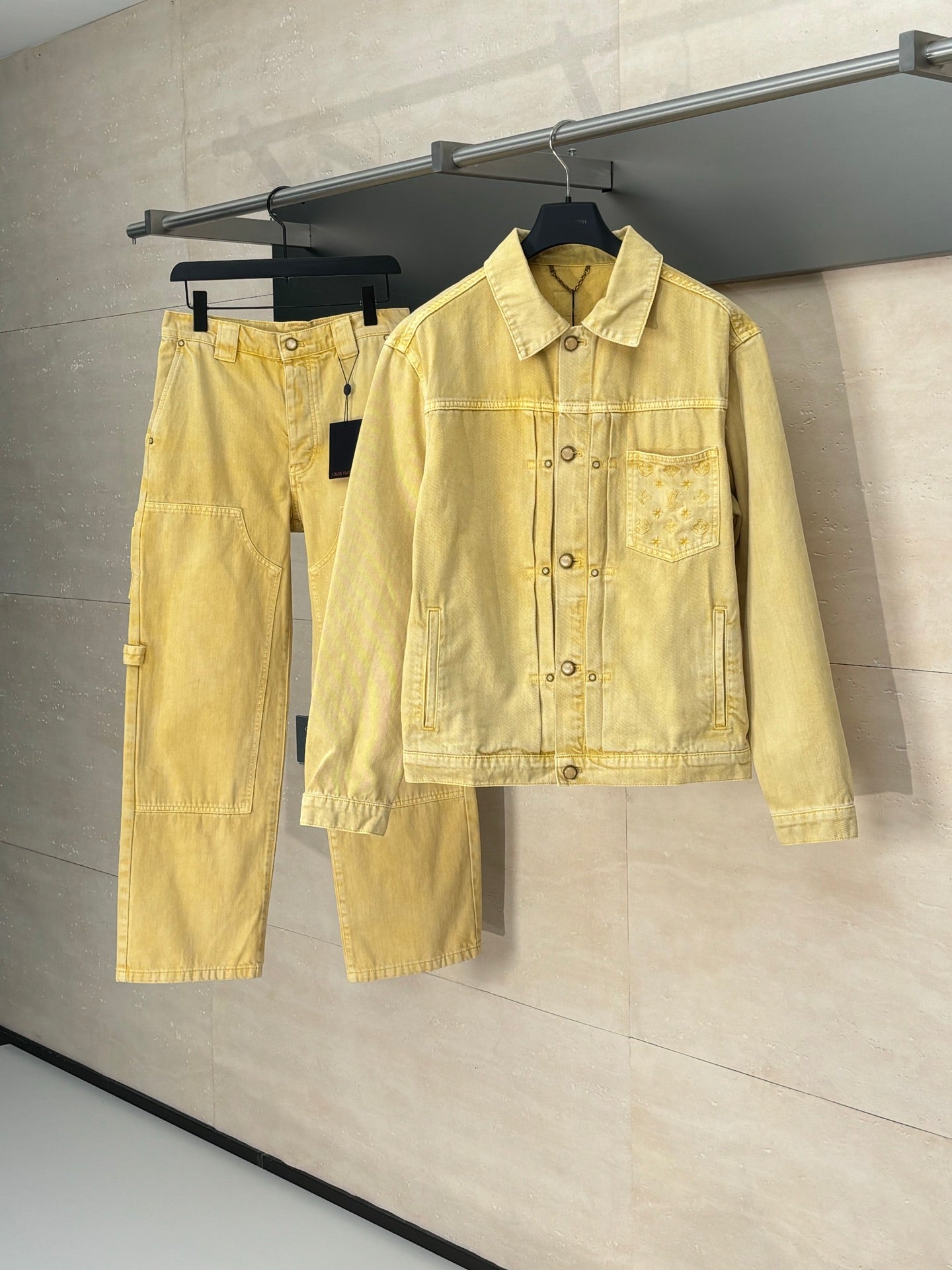 250722 A new high-quality pocket embroidered jacquard denim jacket