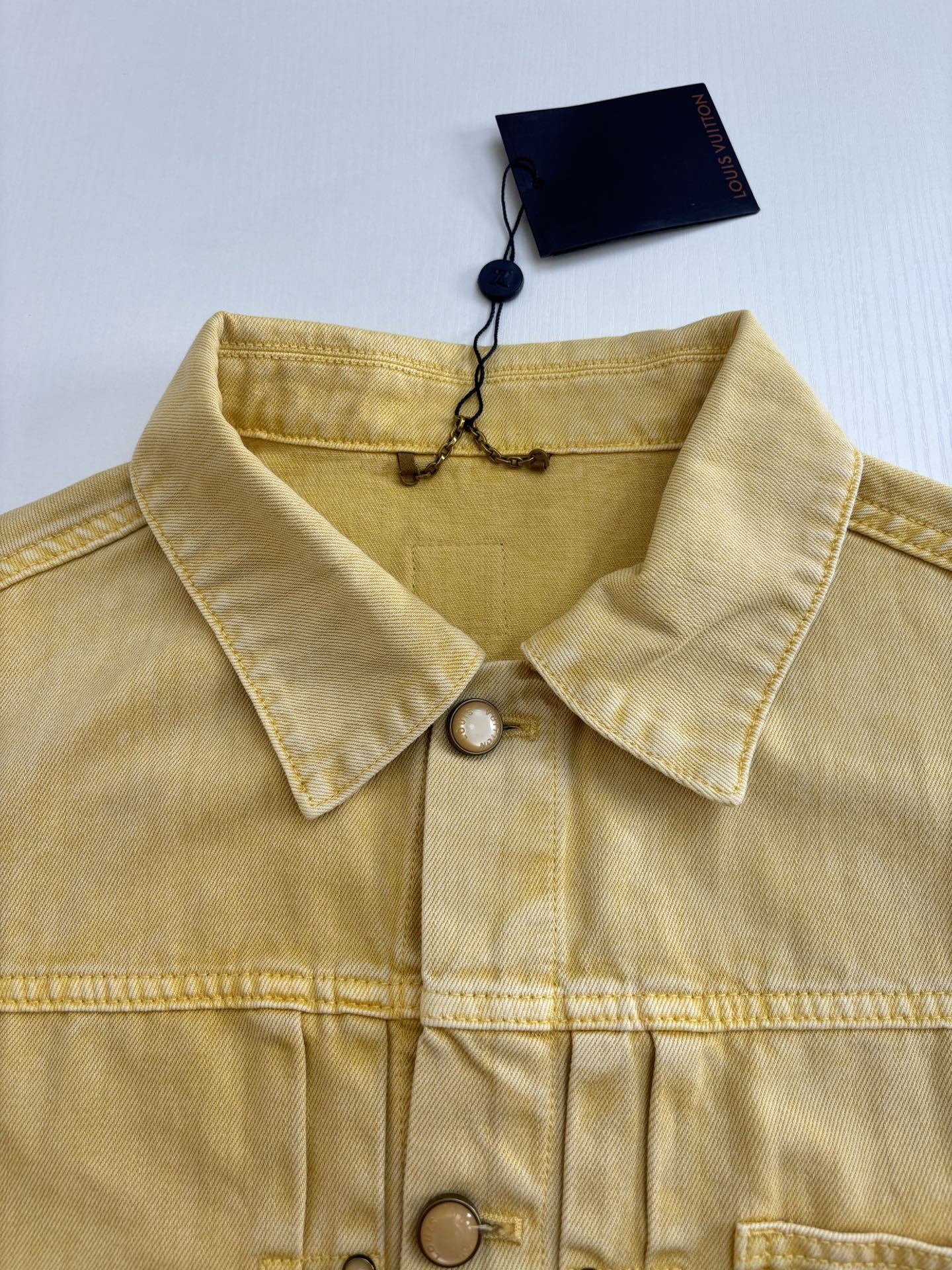 250722 A new high-quality pocket embroidered jacquard denim jacket