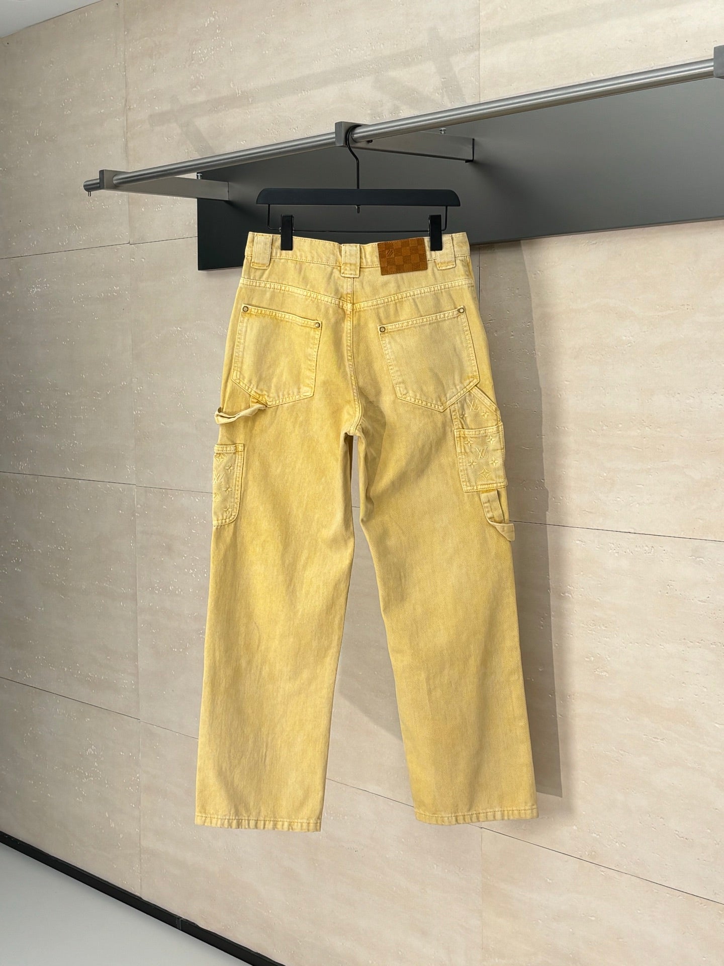 250722 New high-quality dyed denim logging pants