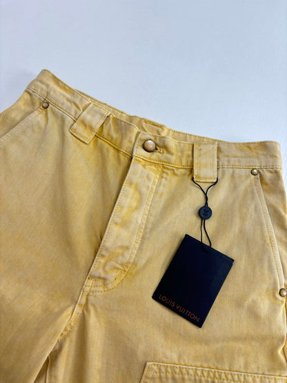 250722 New high-quality dyed denim logging pants