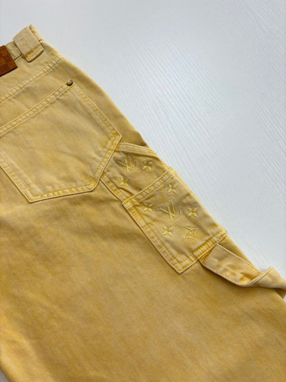 250722 New high-quality dyed denim logging pants