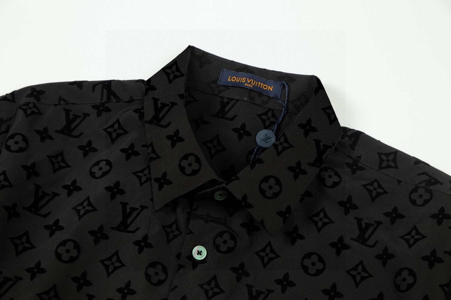 250722 New high-quality classic dark-patterned jacquard long-sleeved shirt