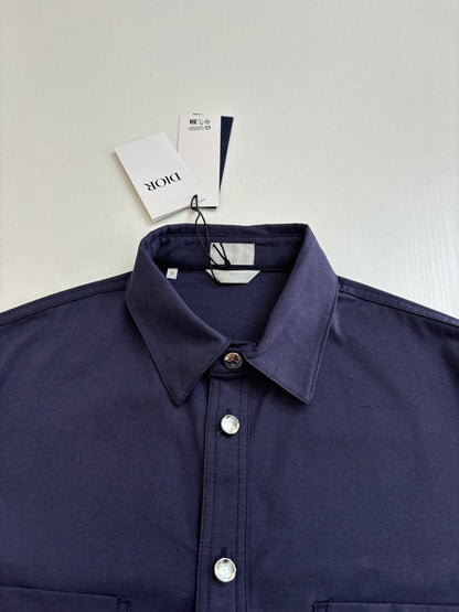 250722 New high-quality custom fabric embroidered long-sleeved shirt