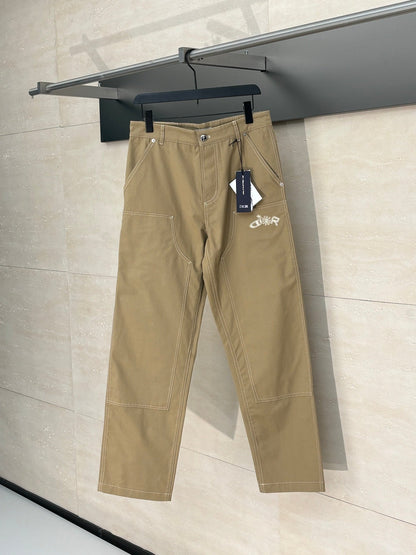 250722 New high-quality custom fabric embroidery pant