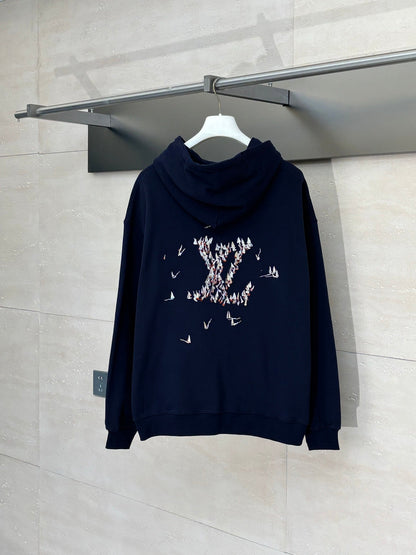250722 New high-quality embroidered sailboat letter hooded style