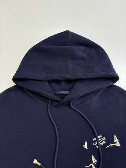 250722 New high-quality embroidered sailboat letter hooded style