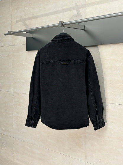 250722 New high-quality embossed denim jacket