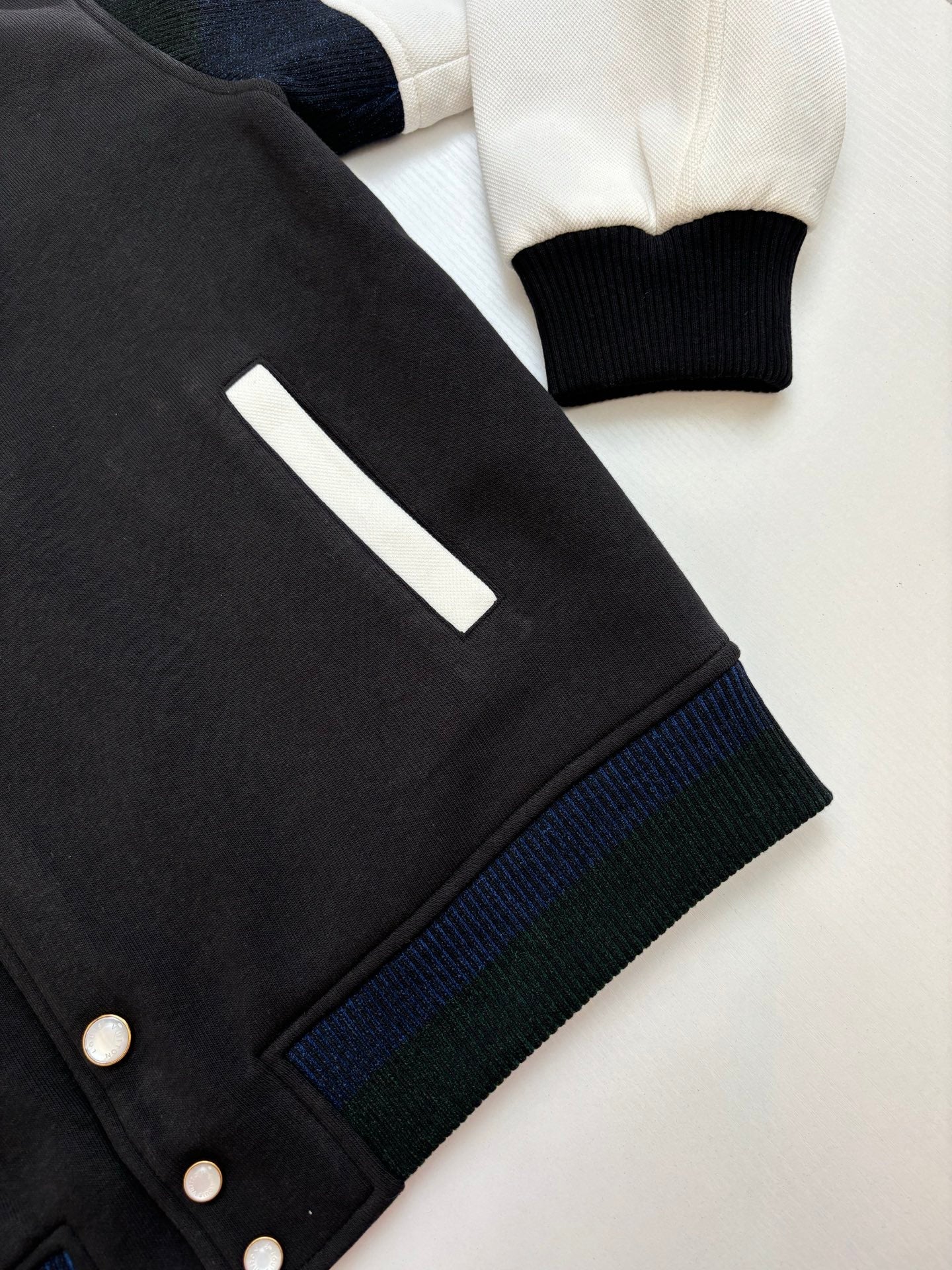 250722 New high-quality color threaded baseball jacket