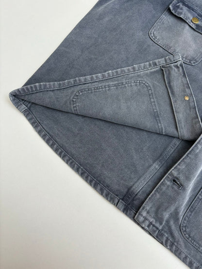 250722 A new high-quality checkered tattooed denim jacket
