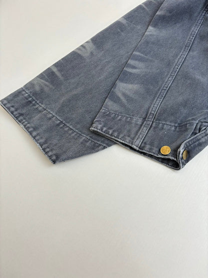 250722 A new high-quality checkered tattooed denim jacket