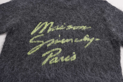 250729 A new high-quality illuminated signature logo jacquard round-neck sweater