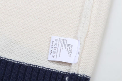 250729 New high-quality letter-embroidered round-neck woolen sweater