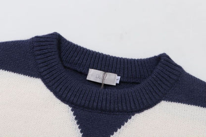 250729 New high-quality letter-embroidered round-neck woolen sweater