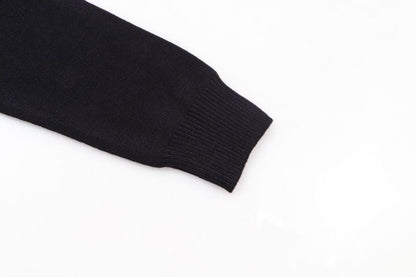 250729 New high-quality letter jacquard round-neck sweater