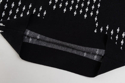 250729 New high-quality checkered couple round-neck sweaters