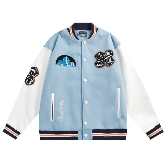 250729 A new top-quality heavy-duty Longfengni fabric baseball jacket jacket