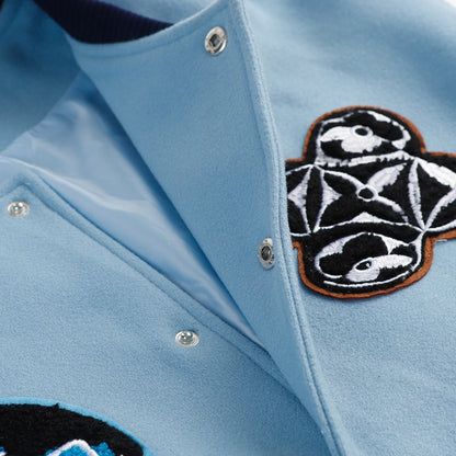 250729 A new top-quality heavy-duty Longfengni fabric baseball jacket jacket