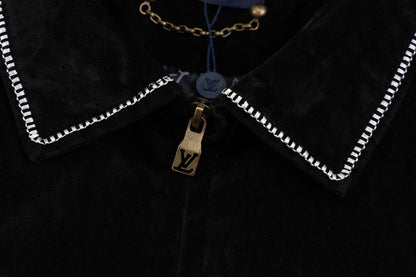 250729 New top-quality embroidered suede cowhide pilot jacket