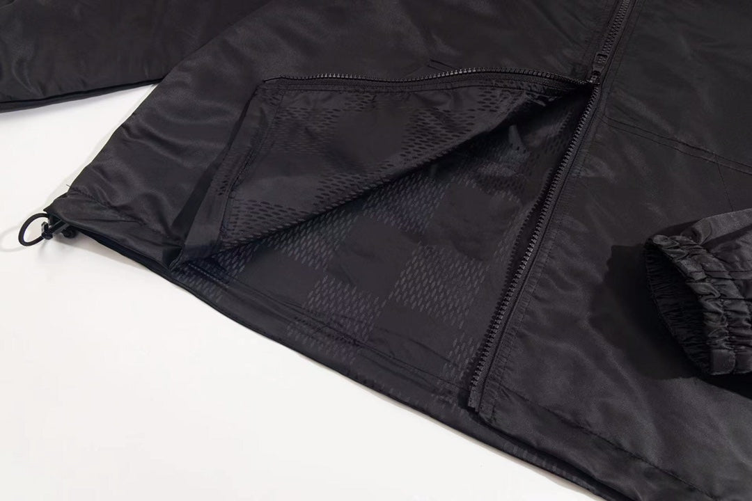 250729 The new top-of-the-line classic double-sided jacquard hooded zipper jacket