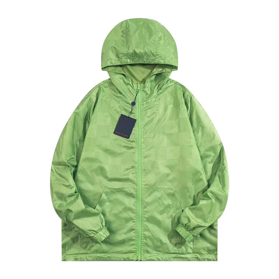 250729 The new top-of-the-line classic double-sided jacquard hooded zipper jacket