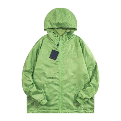 250729 The new top-of-the-line classic double-sided jacquard hooded zipper jacket