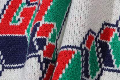 250729 A new full-printed jacquard striped round-neck sweater