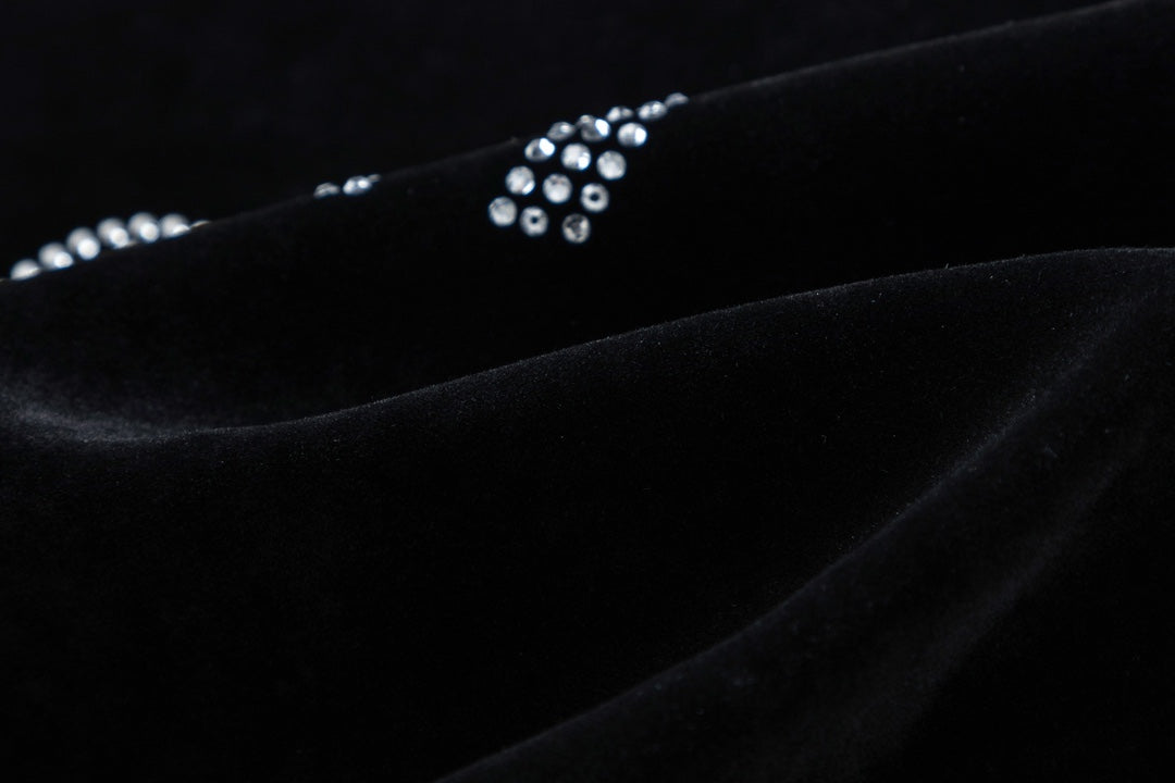250729 New top-quality sequined velvet baseball jacket