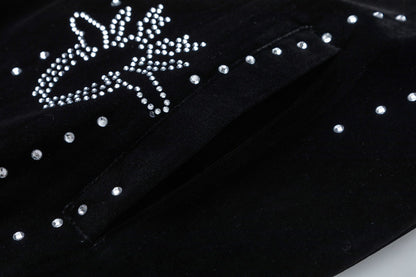 250729 New top-quality sequined velvet baseball jacket