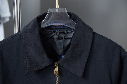 250808 New high-quality pocket hollowed-out embroidered canvas jacket