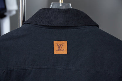 250808 New high-quality pocket hollowed-out embroidered canvas jacket