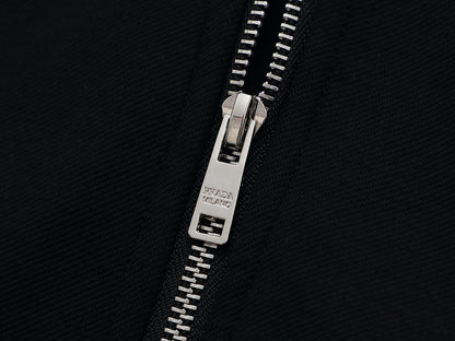 250808 New high-quality zipper pocket triangular label coat jacket