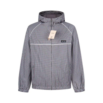 250808 New high-quality checkered tech fabric pilot jacket