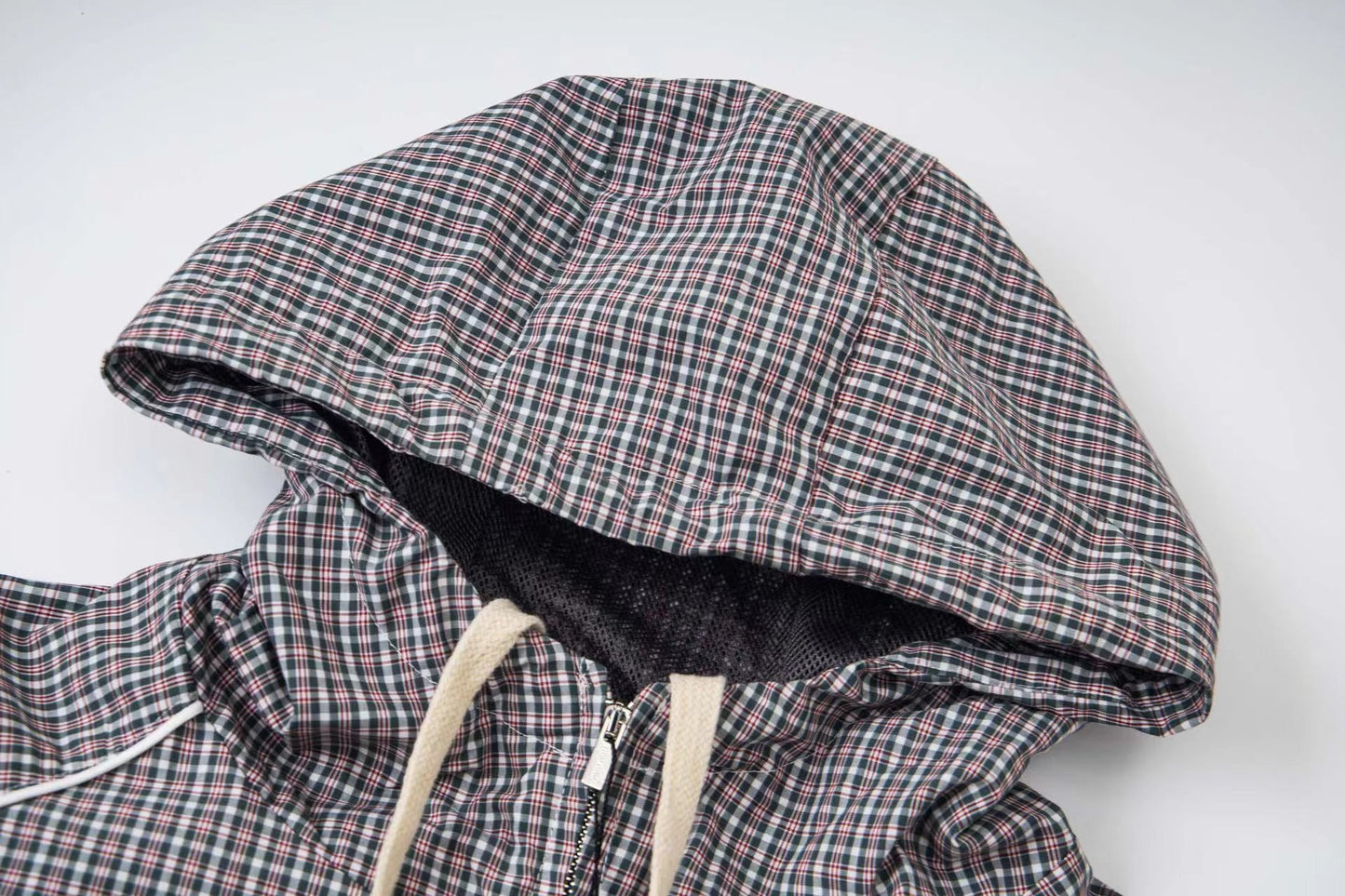250808 New high-quality checkered tech fabric pilot jacket