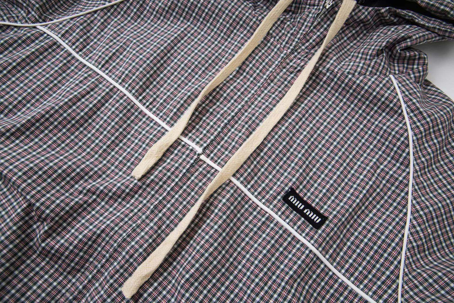 250808 New high-quality checkered tech fabric pilot jacket