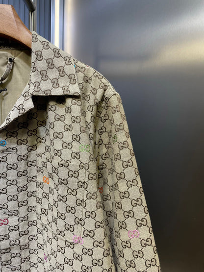 250808 A new high-quality jacquard fully printed and decorated colorful jacket