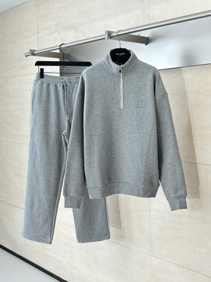 250808 New high-quality casual zippered pullover hoodie