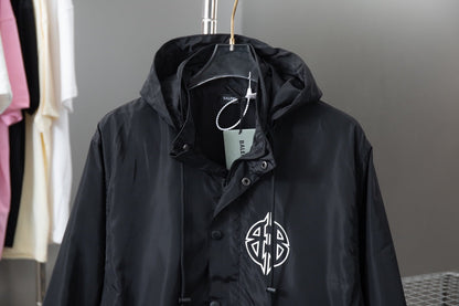 250808 New high-quality metal-style tower night view waterproof jacket