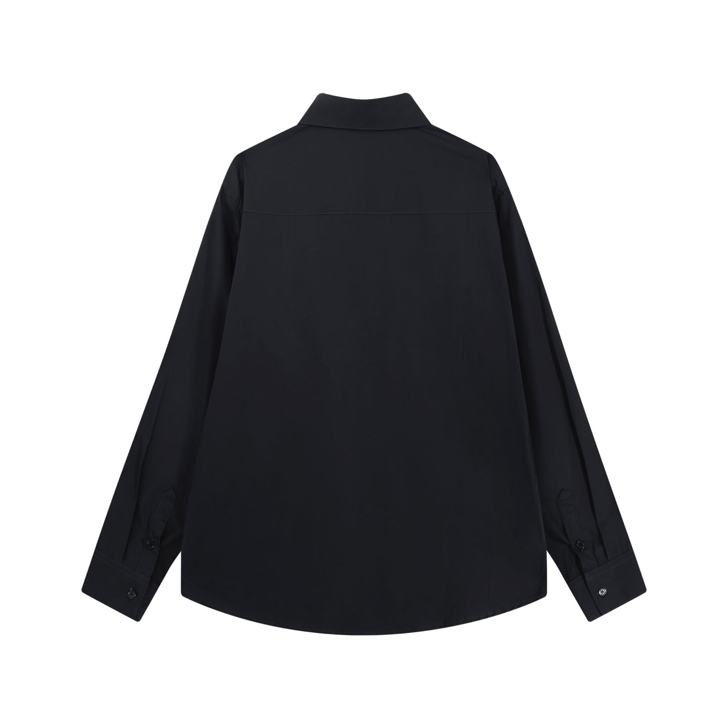 250808 A new high-quality, simple and versatile pocket letter long-sleeved shirt