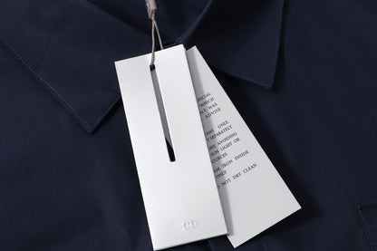 250808 A new high-quality, simple and versatile pocket letter long-sleeved shirt