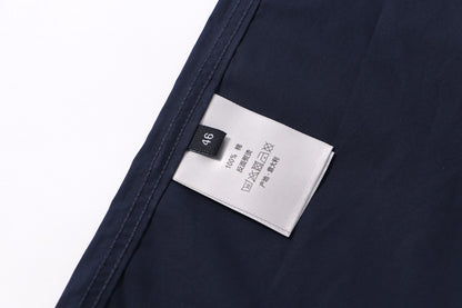 250808 A new high-quality, simple and versatile pocket letter long-sleeved shirt